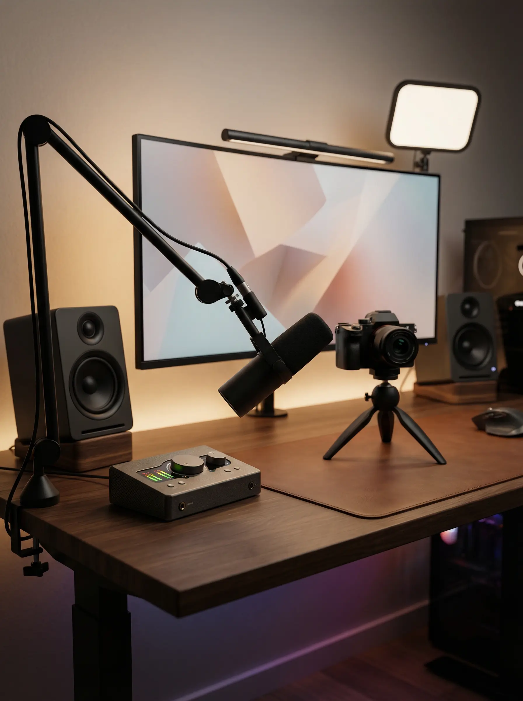 A cinematic photorealistic 202604061817 1 Desk Setup Guru