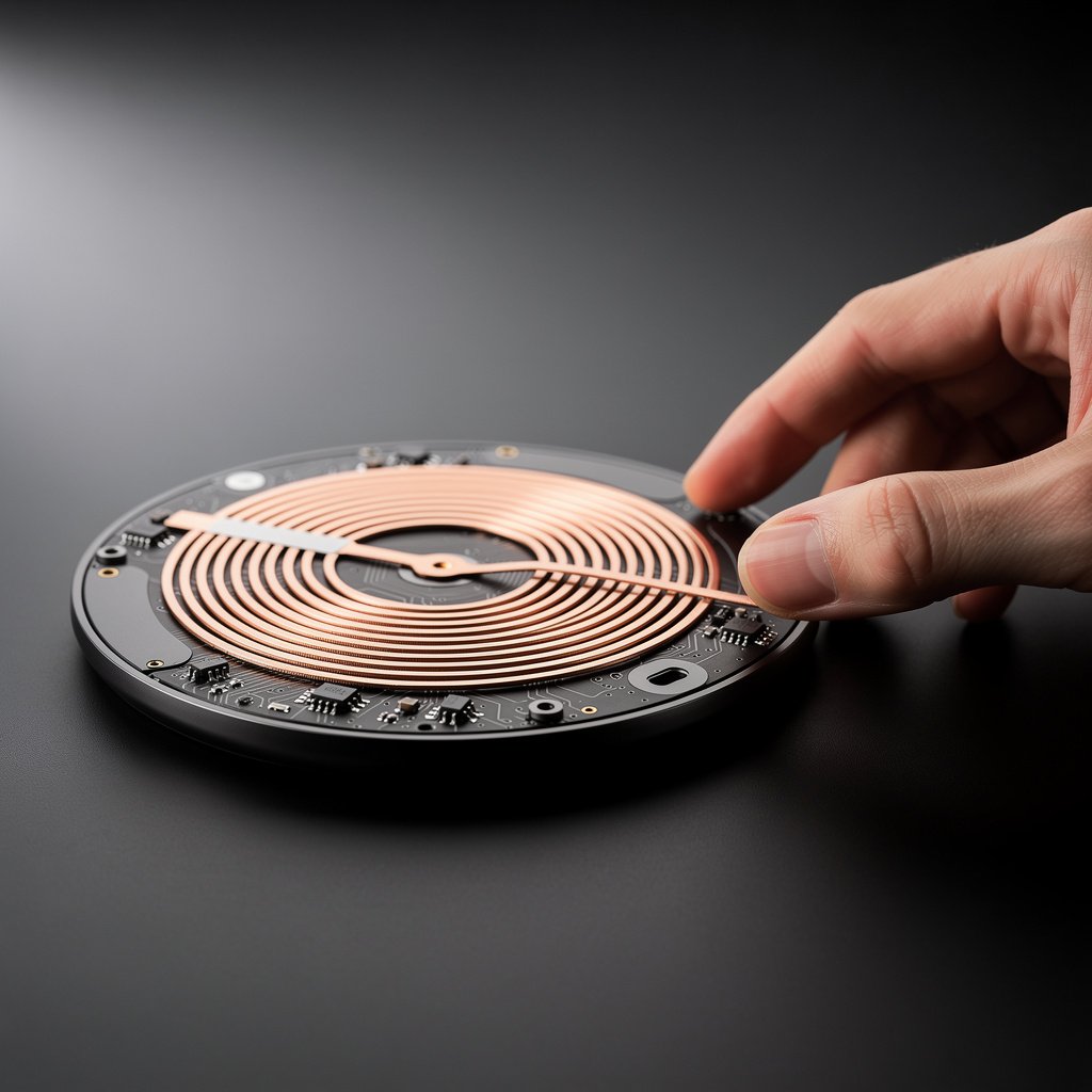 wireless charging desk - Illustration 2