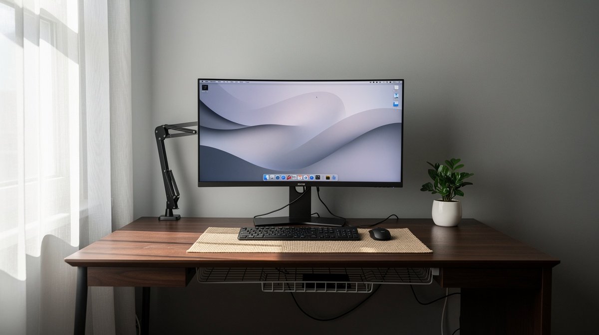 gaming desk setup