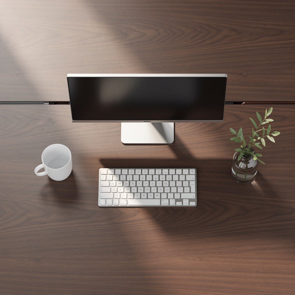 minimalist desk setup - Illustration 3