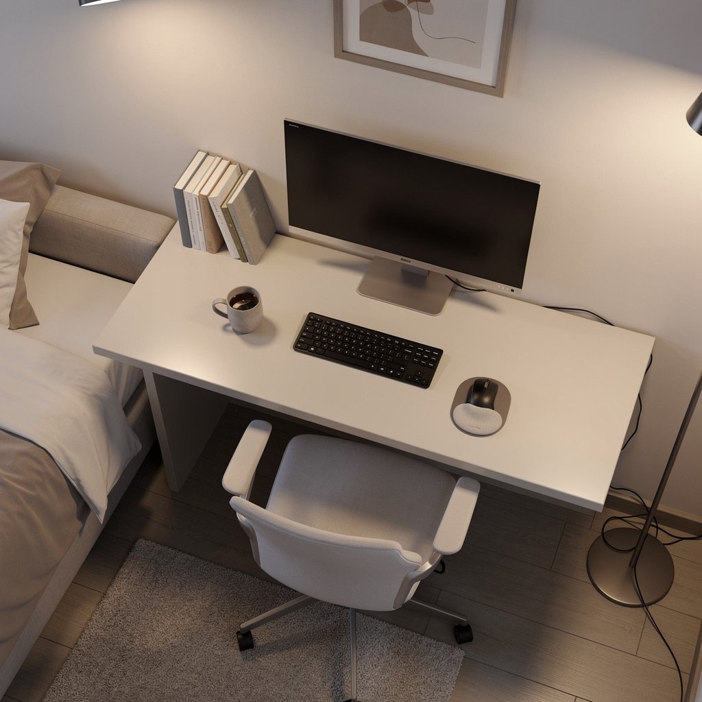 small space desk setup - Illustration 3